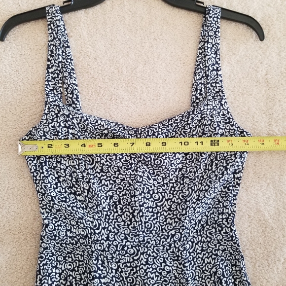 Reformation Fairfax Blue And White Doodle Mini Dress Size 2 - Picture 11 of 16